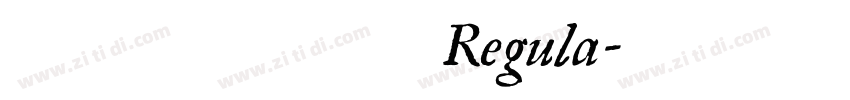 默陌专辑手写体 Regula字体转换